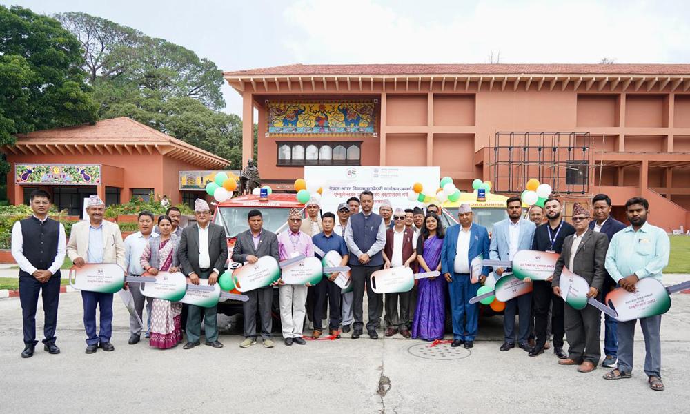 स्वास्थ्य क्षेत्रमा भारतको निरन्तर सहयोग, नेपाललाई थप ४० एम्बुलेन्स उपहार