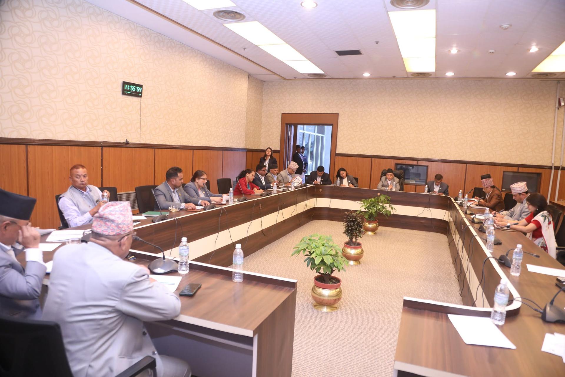 प्रतिनिधि सभा कार्यव्यव्यस्था परामर्श समितिको बैठक जारी