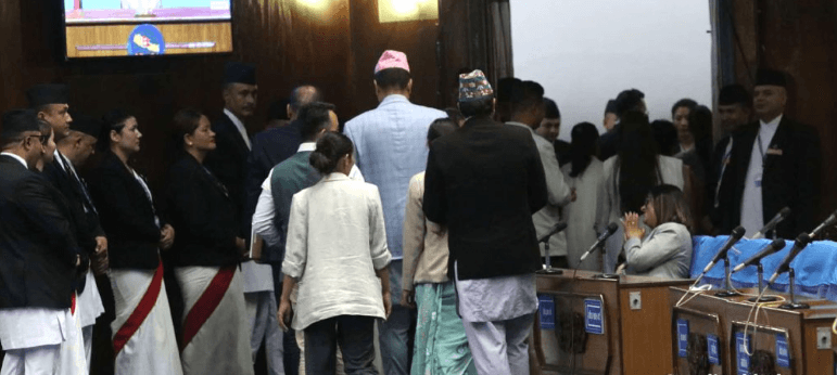 भिजिट भिसा प्रकरण : रास्वपाले बहिस्कार गर्‍यो प्रतिनिधिसभा बैठक