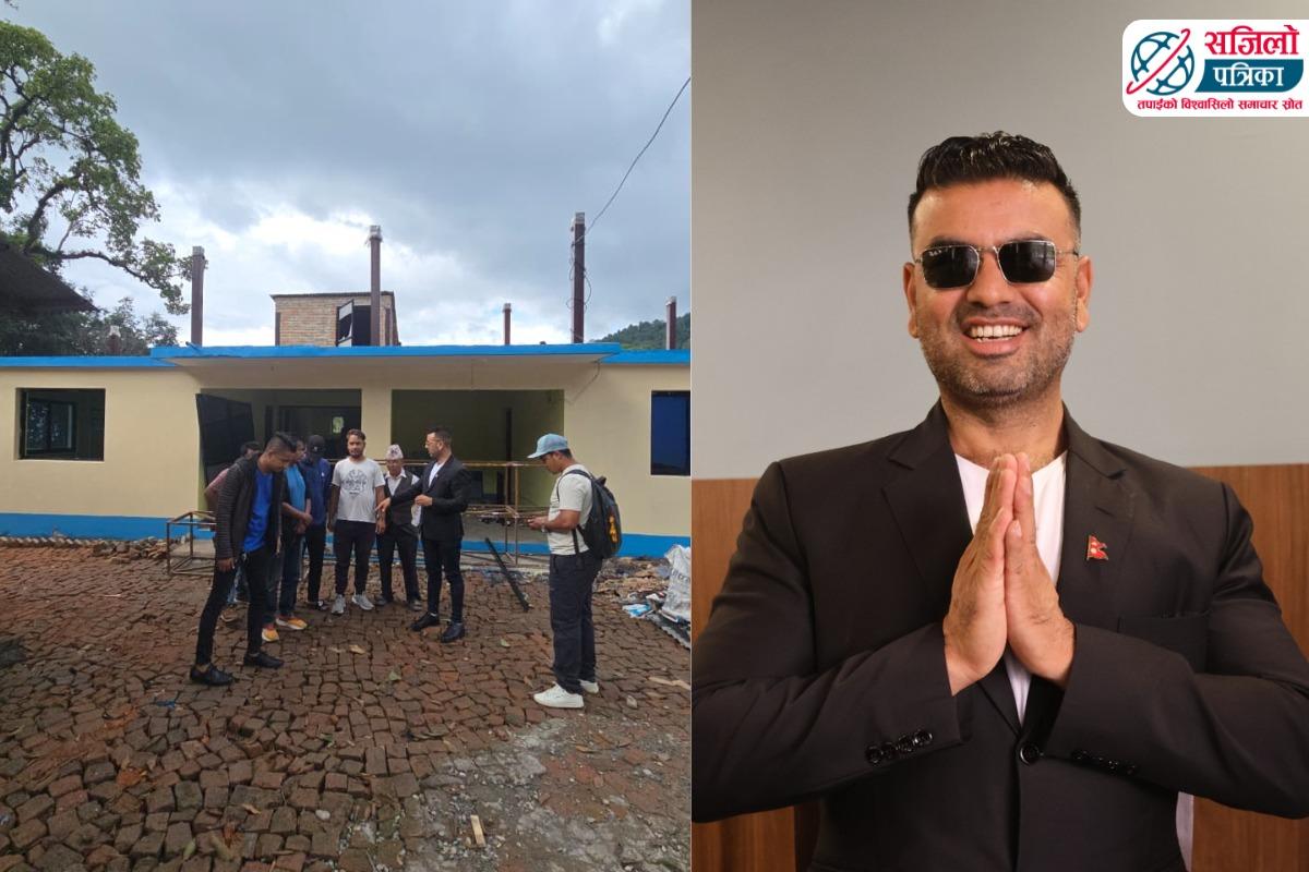 क्षतिग्रस्त गोदावरी प्रहरी चौकी पुनर्निर्माण सम्पन्न, आज प्रहरीलाई भित्र्याइँदै