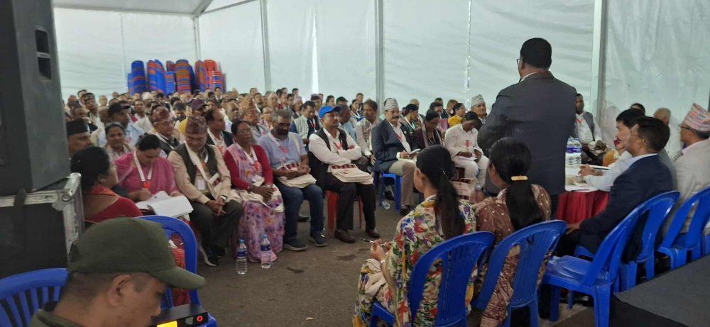 एमाले विधान महाधिवेशनमा समूहगत छलफल सुरु