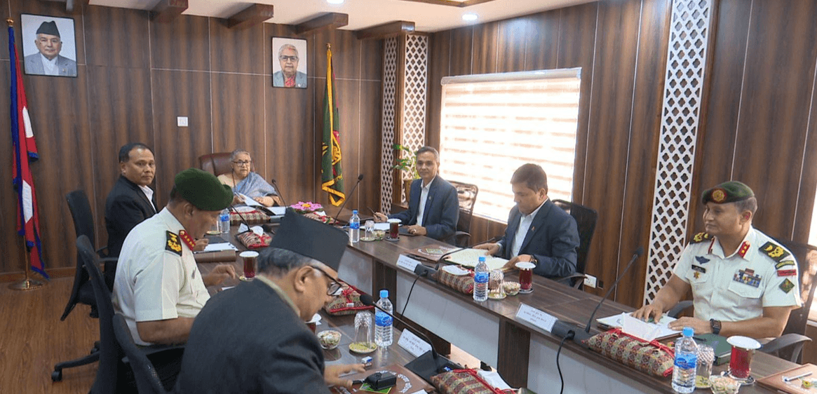 सुरक्षा परिषद् बैठक: अन्तरराष्ट्रिय, क्षेत्रीय र राष्ट्रिय सुरक्षा अवस्थाबारे समीक्षा