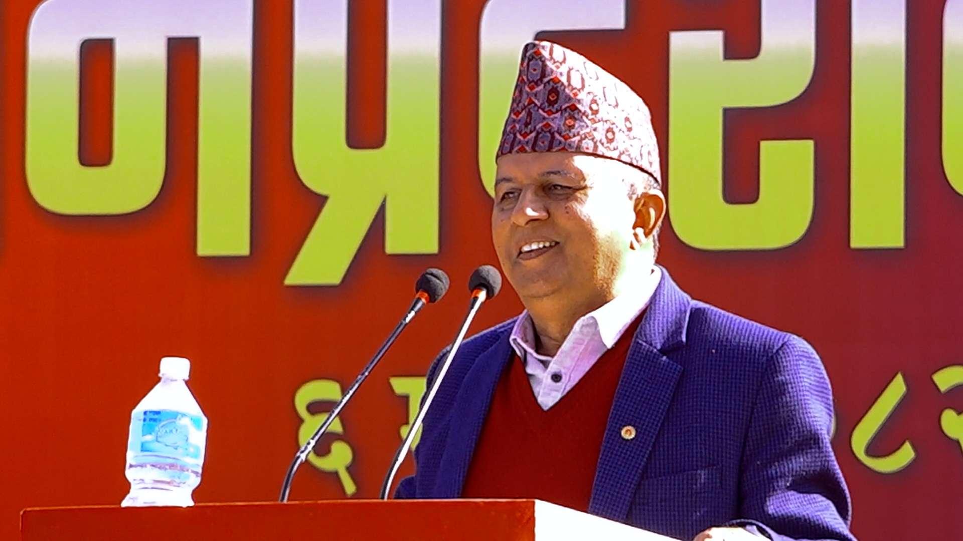 सरकार मुलुकलाई थप संकटमा पुर्याउन अग्रसर छ : महासचिव पोखरेल