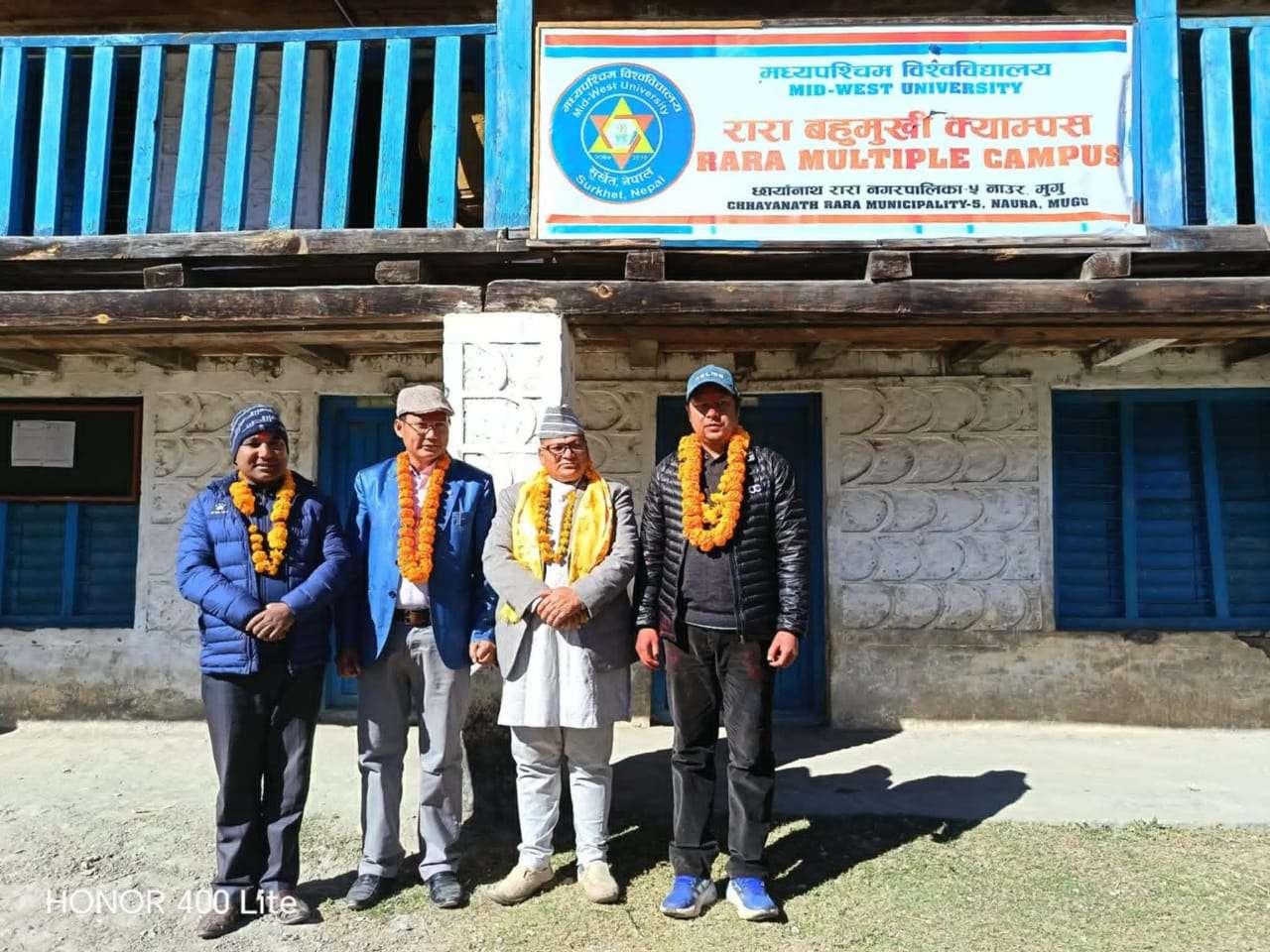 रारा बहुमुखी क्याम्पसमा पहिलो पटक स्नातकोत्तर (डिग्री) पढाइ सुरु हुने