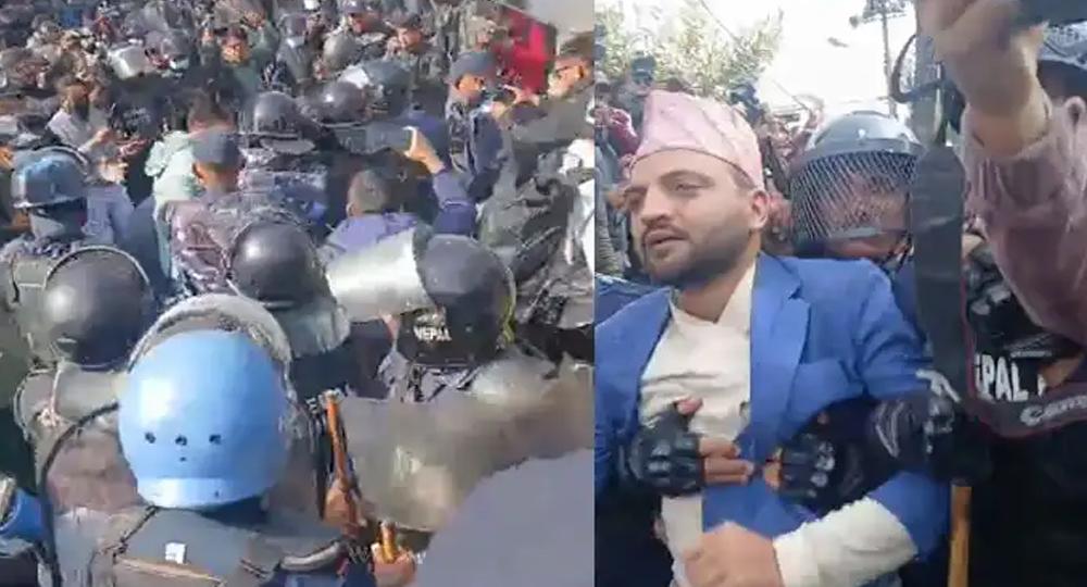 'जेनजी' को प्रदर्शनमा प्रहरी हस्तक्षेप, डा. निकोलस भुसालसहित केही पक्राउ