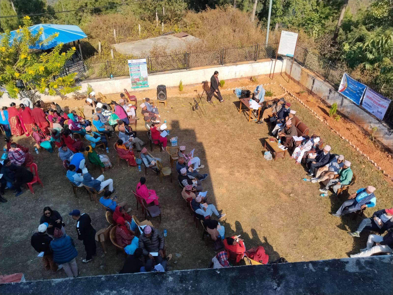 मन्थली नगरपालिकाको एक पन्थ–दुई काम, सार्वजनिक सुनुवाइसँगै घुम्ती शिविर