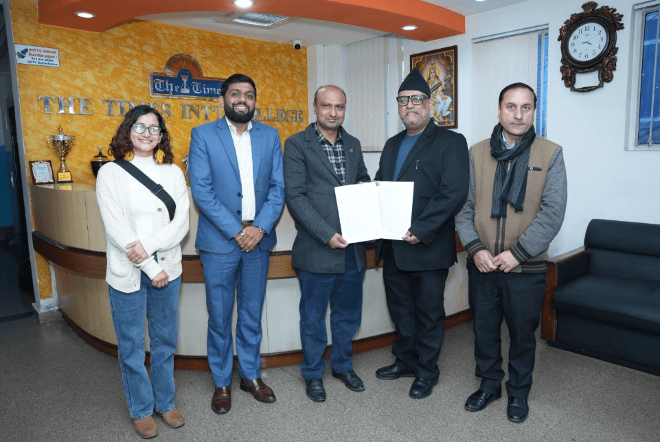 नेपालमा साइबर सुरक्षा शिक्षा प्रदान गर्न टाइम्स कलेज र वान कभरबीच समझदारी