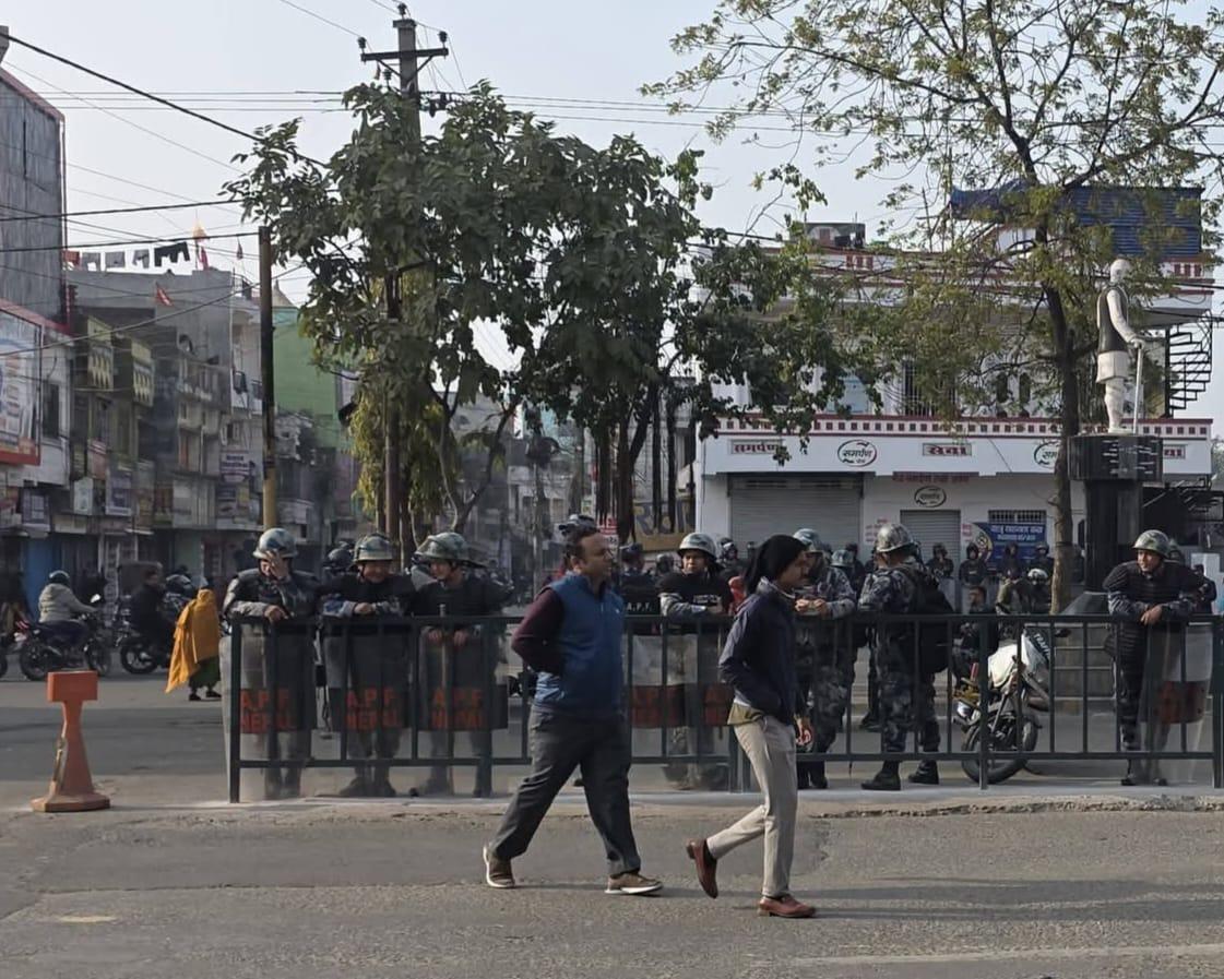 वीरगञ्जमा साँझदेखि भोलि बिहानसम्म कफ्र्यू आदेश जारी