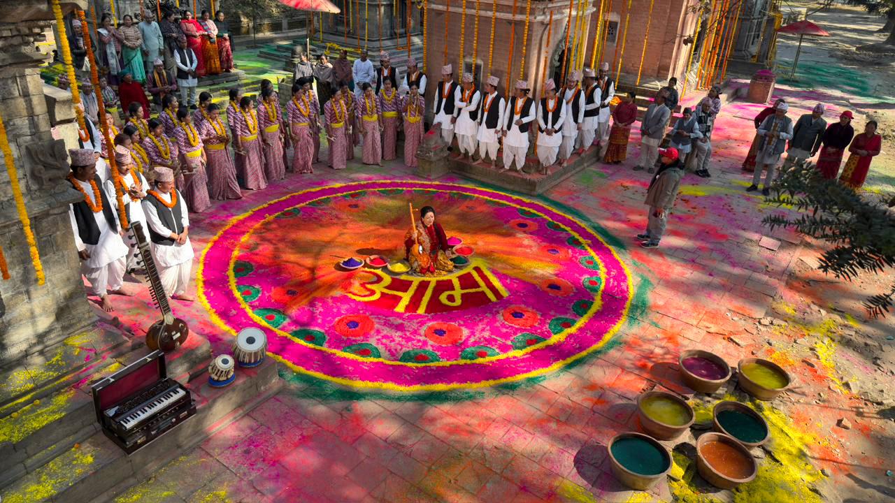 ‘झिंगेदाउ–२’ को विशेष गीत ‘आमाको महिमा’ को छायांकन मृगस्थलीमा