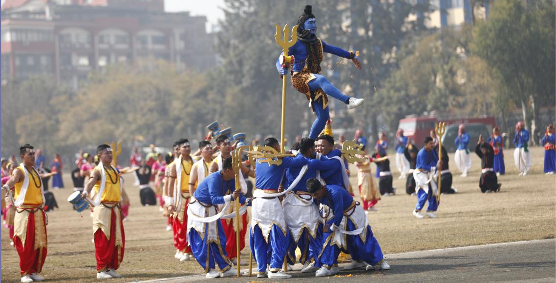 टुँडिखेलमा महाशिवरात्रि तथा सेना दिवसको पूर्वाभ्यास