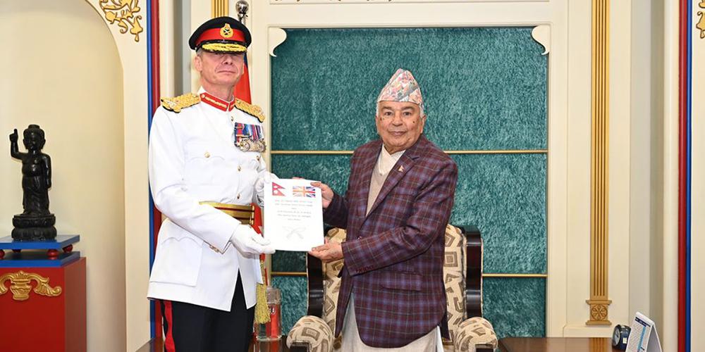 राष्ट्रपति पौडेलसमक्ष गोर्खा ब्रिगेडको वार्षिक प्रतिवेदन प्रस्तुत