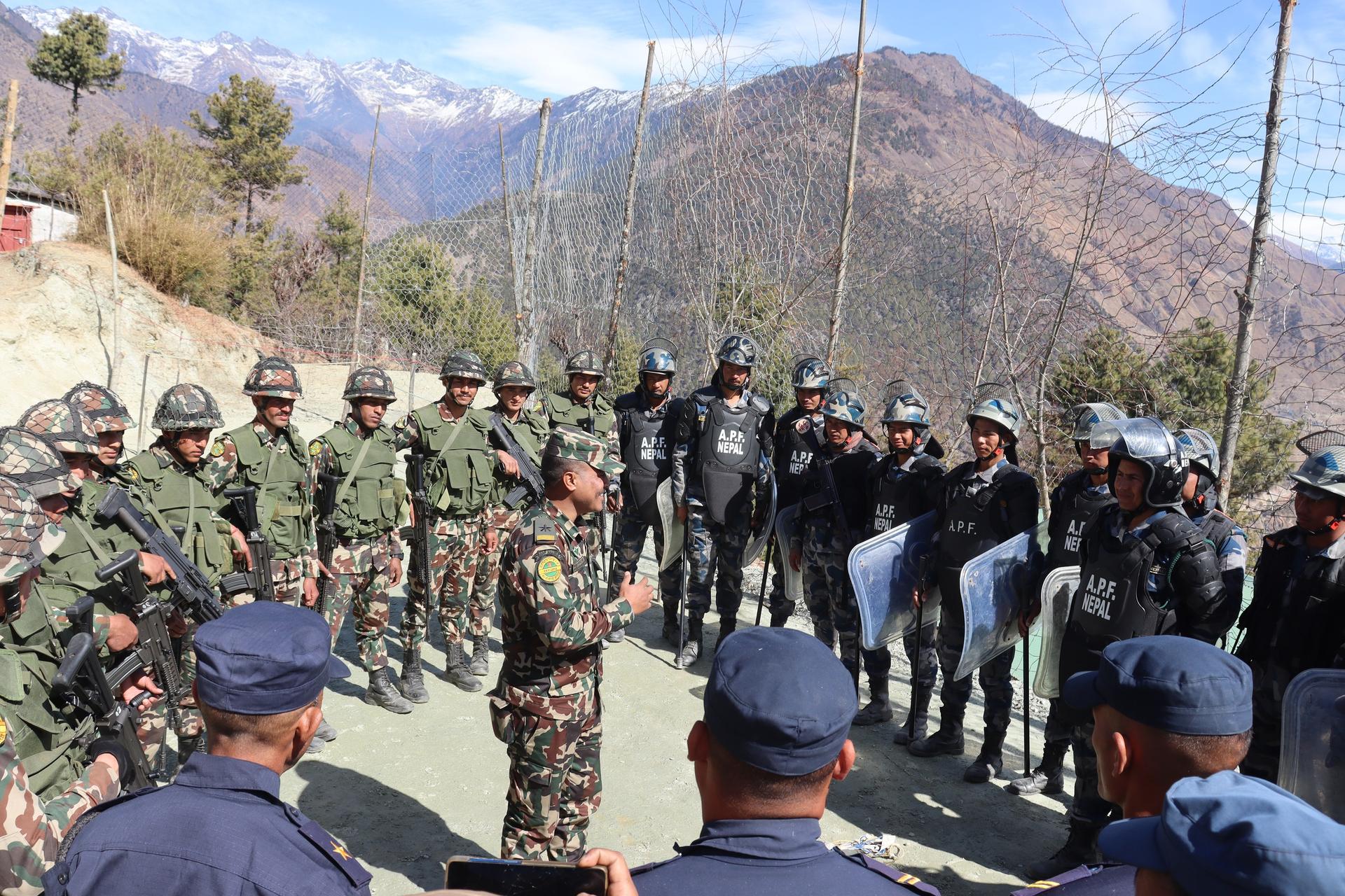 मुगुमा निर्वाचन लक्षित संयुक्त सुरक्षा नमुना अभ्यास प्रदर्शन
