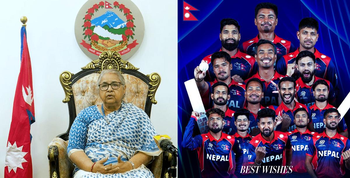 विश्वकपमा इंग्ल्याण्डविरुद्ध भिड्दै नेपाल, प्रधानमन्त्रीले भनिन्– 'विजयी भएर आउनू'