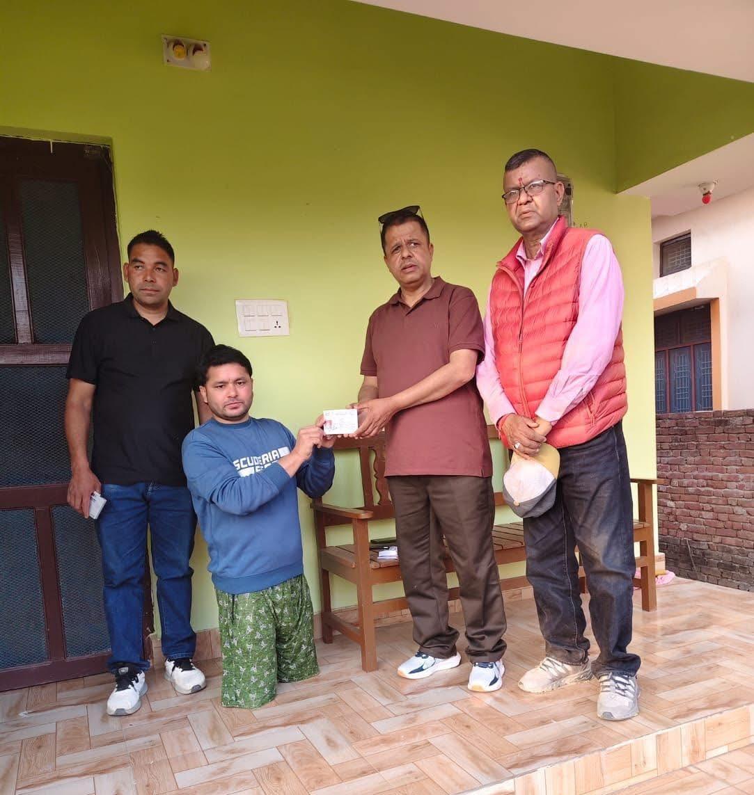 अपाङ्गता भएकालाई घरमै नागरिकता वितरण