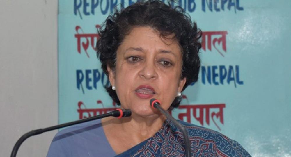 सुजाता कोइरालाद्वारा नवनिर्वाचित सभापति गगन थापालाई बधाई