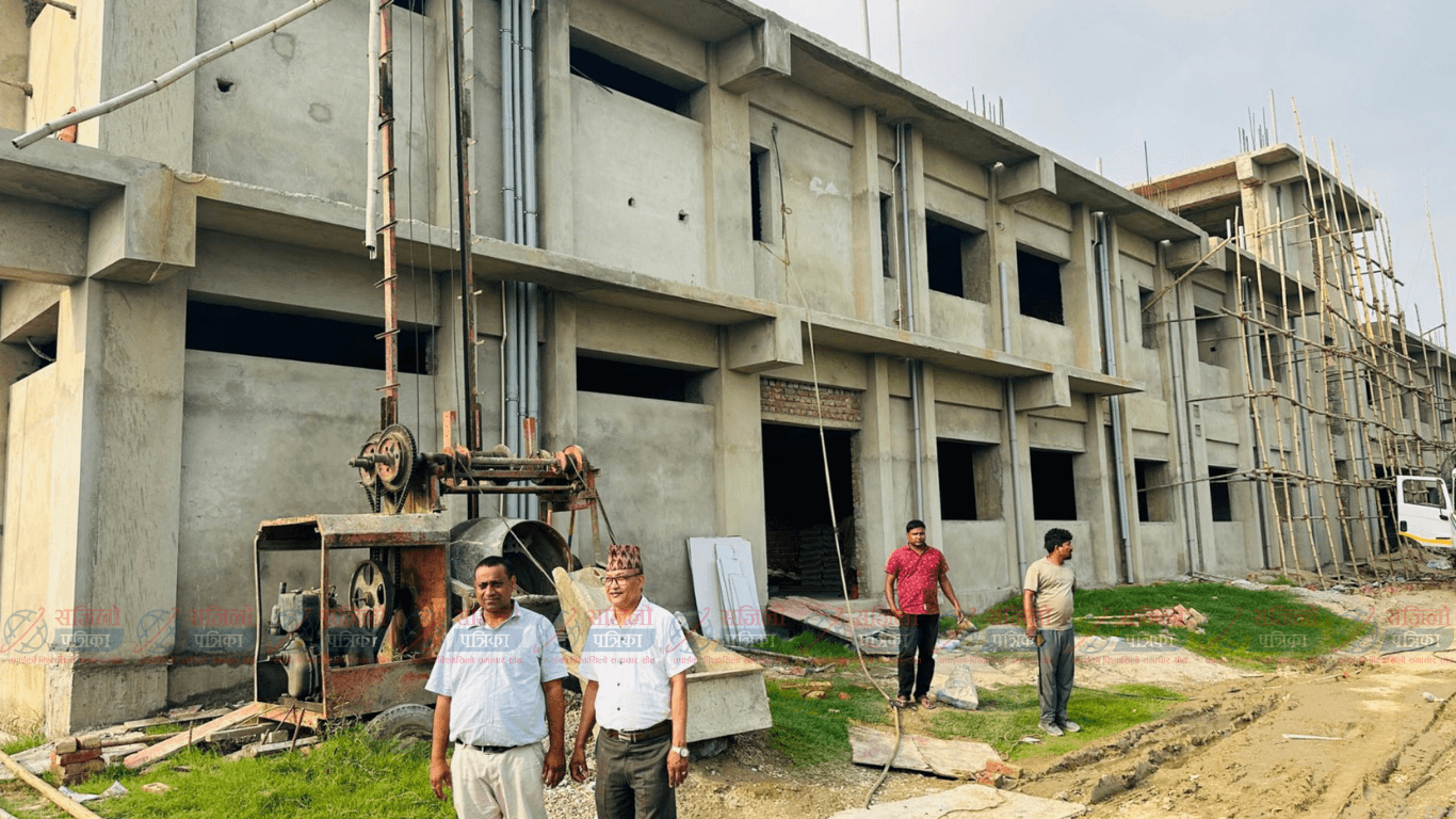 लहान नगर अस्पताल निर्माण अन्तिम चरणमा