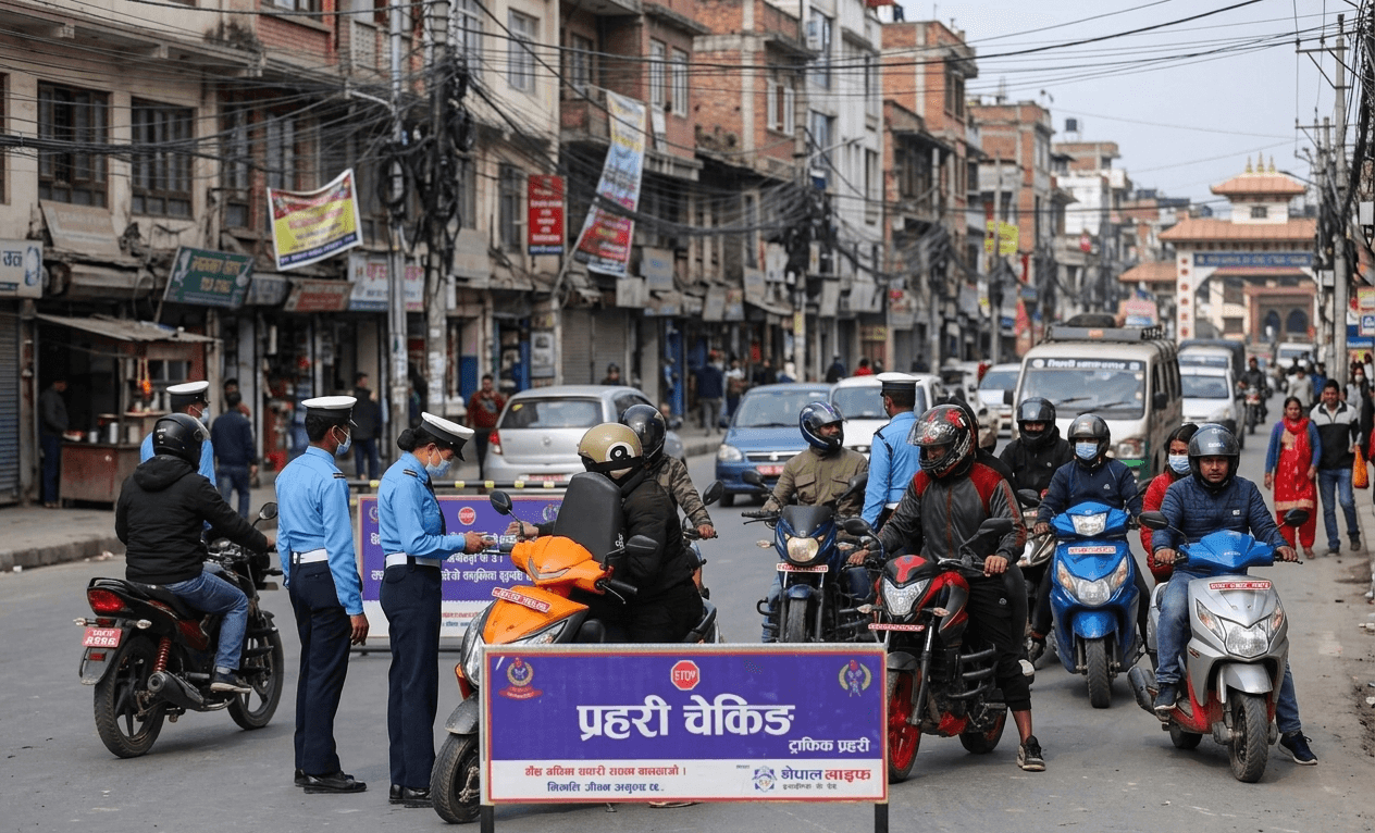 ट्राफिक कारबाहीमा २० लाख ३९ हजार राजस्व सङ्कलन